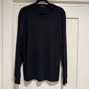 Theory Essential Long-Sleeve Tee in Anemone Modal Jersey Size M